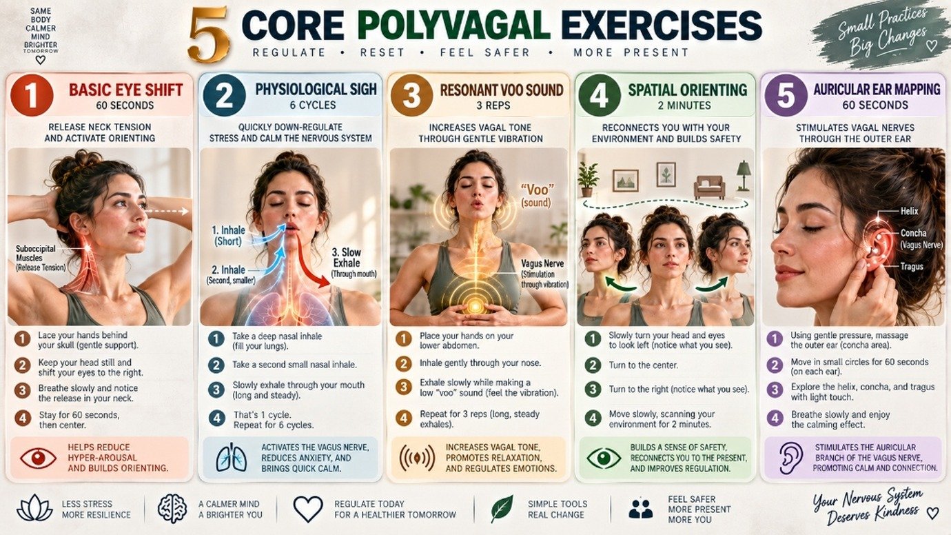 polyvagal theory exercises for beginners 5 step daily drill tutorial